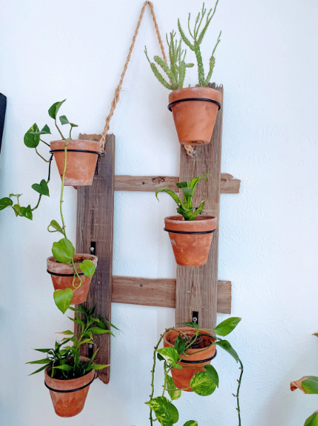 Custom Rustic Wood Hanging Planter - Made to Order in Montana