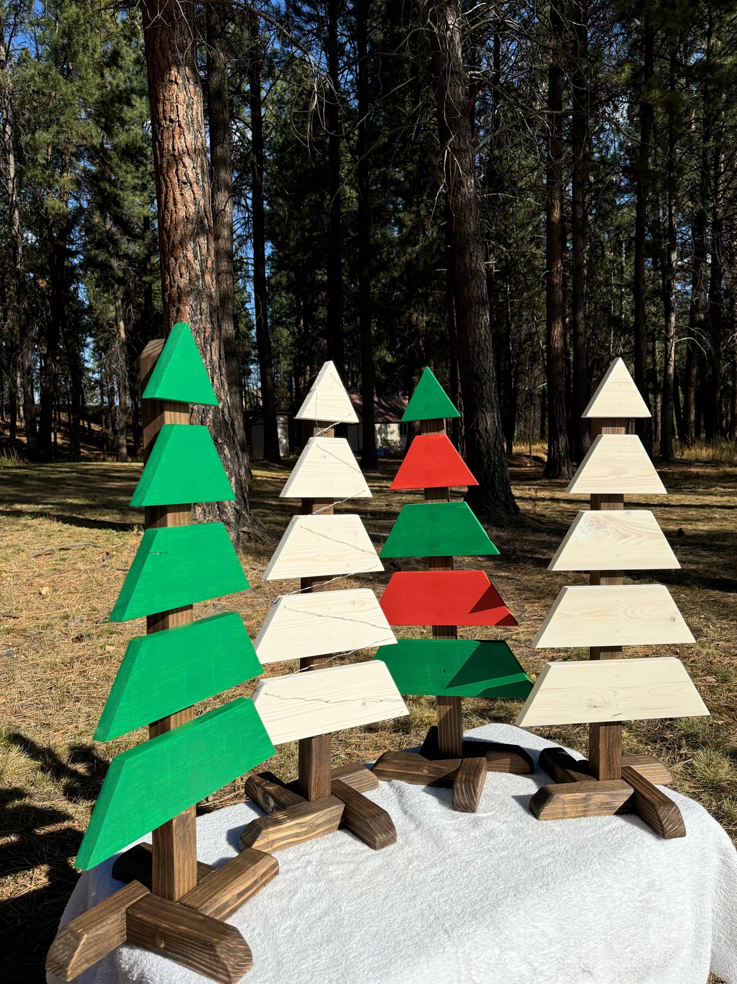 Decorative Wood Christmas Trees