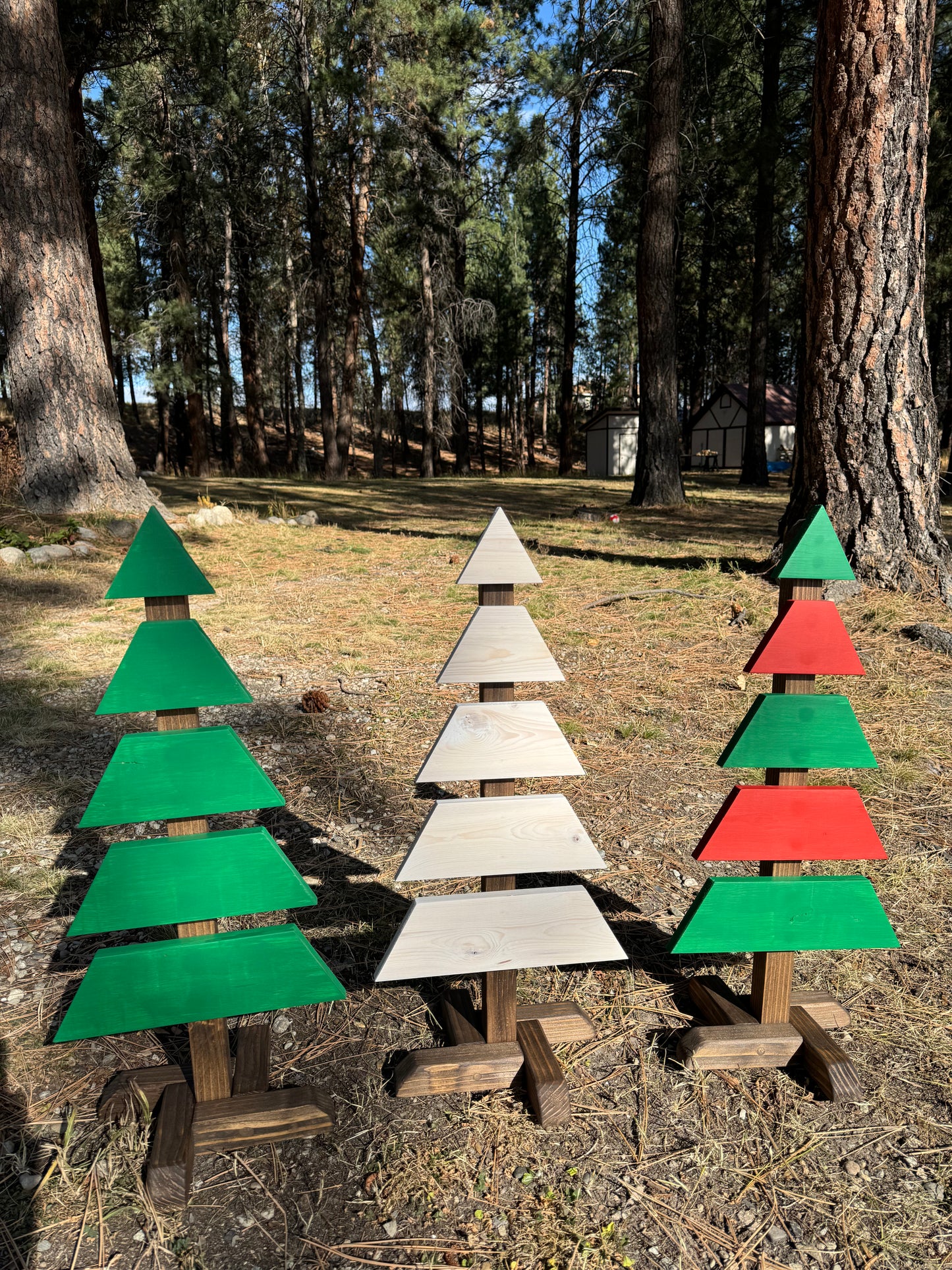 Decorative Wood Christmas Trees