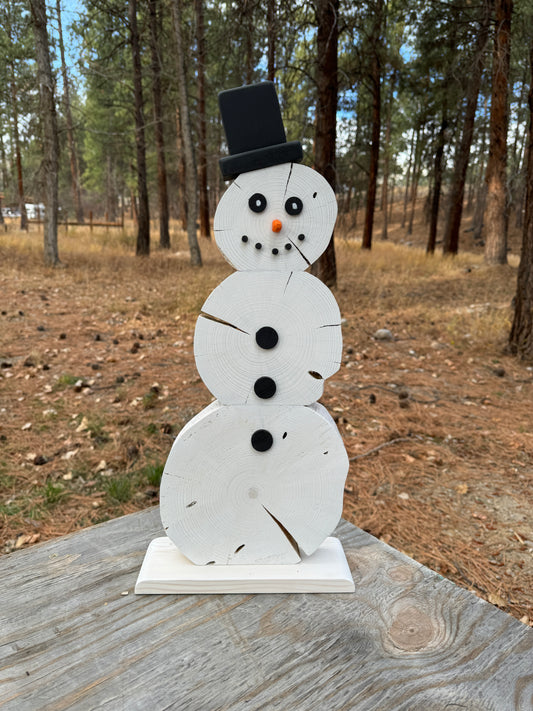 Wood Snowman Decoration