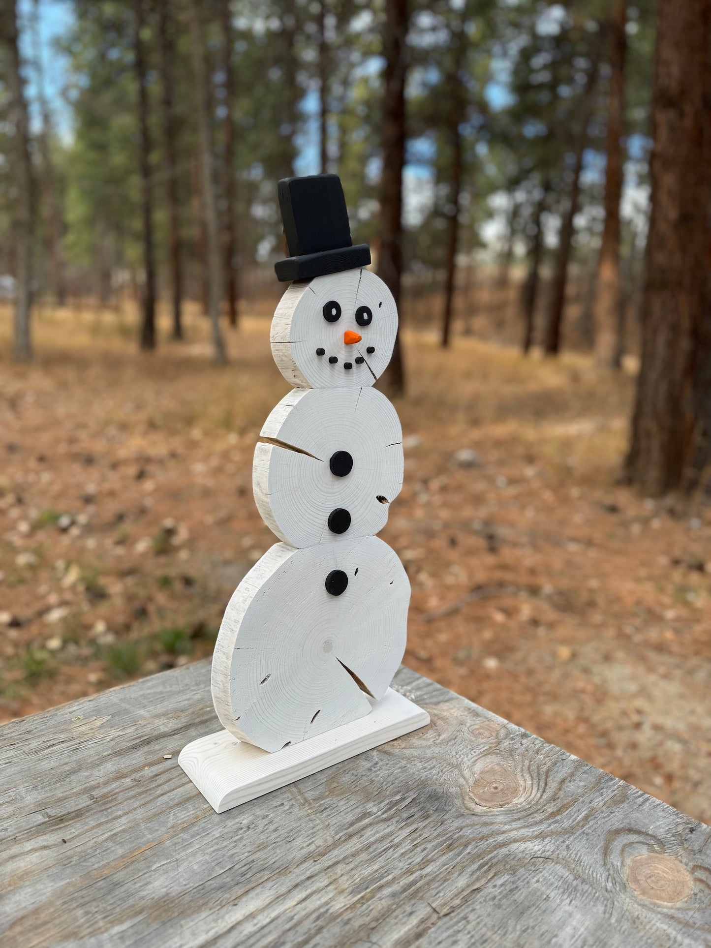 Wood Snowman Decoration