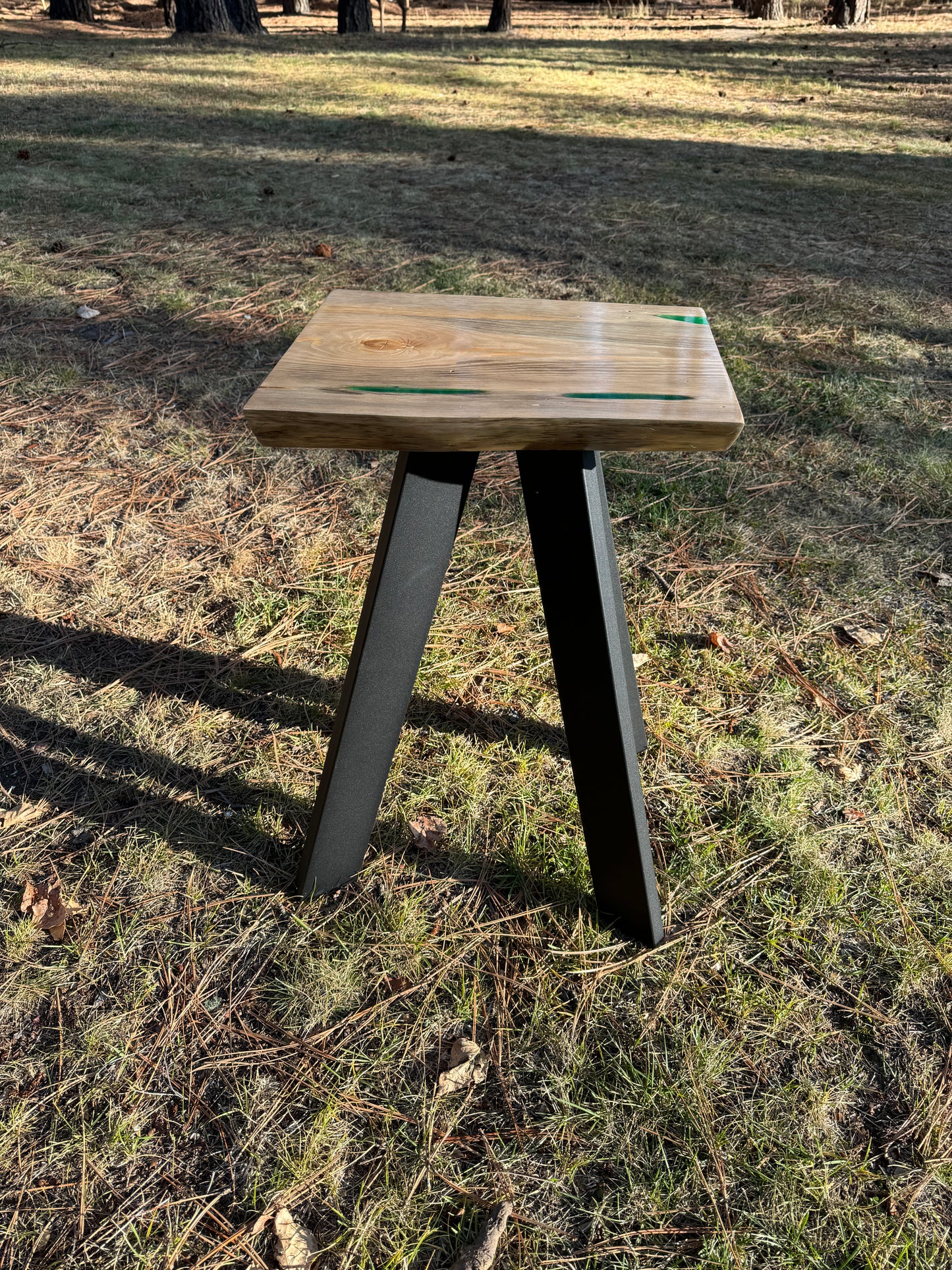 Live Edge Wood End Tables