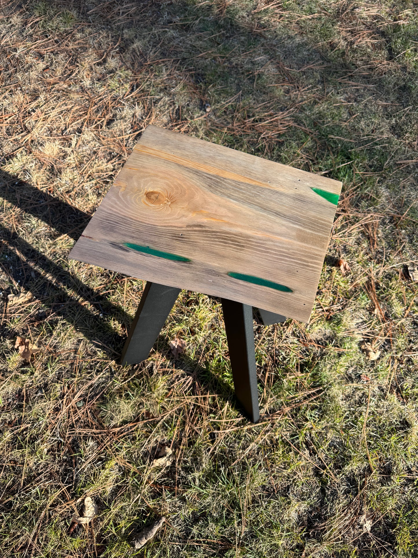 Live Edge Wood End Tables