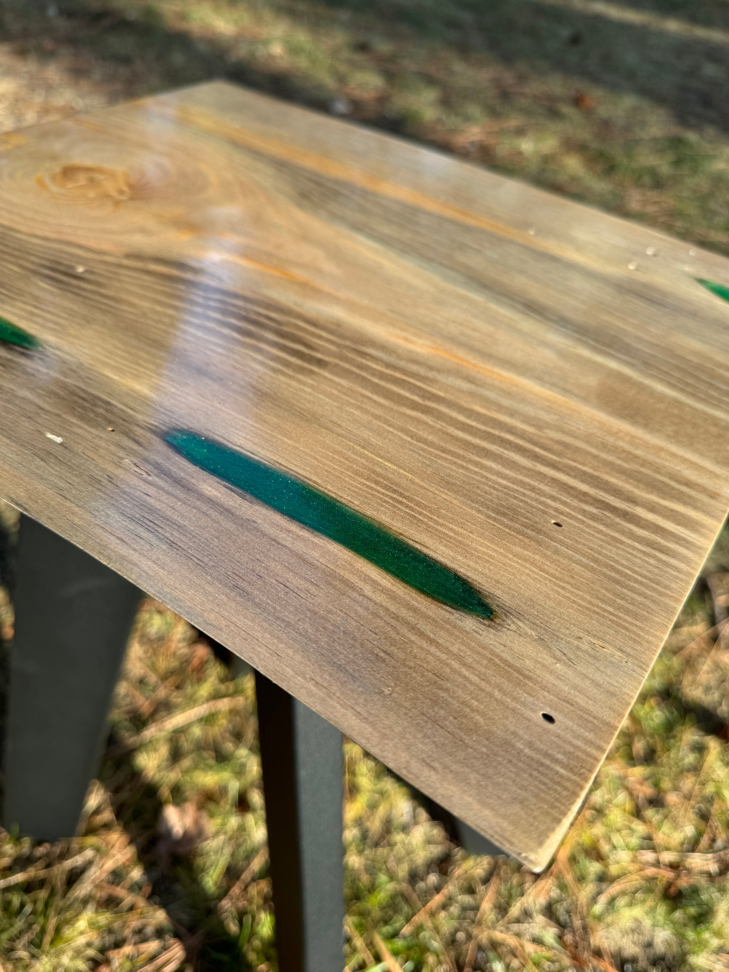 Live Edge Wood End Tables